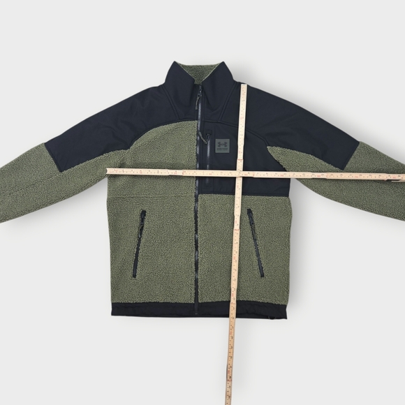 EUC Under Armour Mission Boucle Swacket Green Black 1366091-390 Men's Size Small - Picture 4 of 9